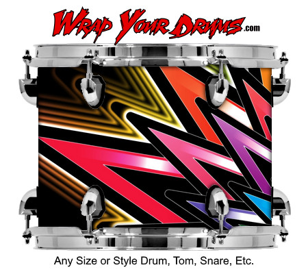 Buy Drum Wrap Abstractone Burst Drum Wrap