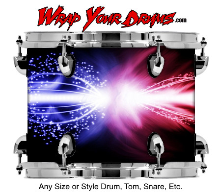 Buy Drum Wrap Abstractone Collide Drum Wrap