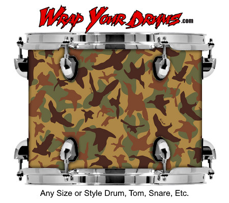 Buy Drum Wrap Camo Birds 1 Drum Wrap