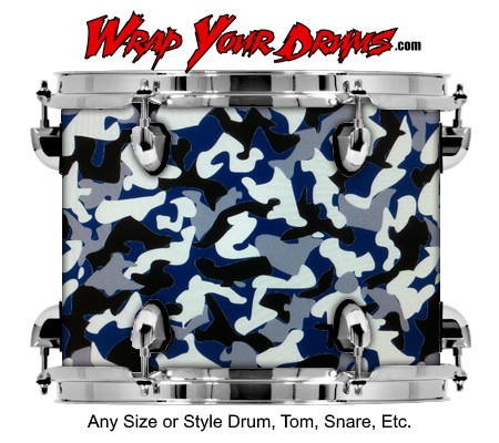 Buy Drum Wrap Camo Blue 1 Drum Wrap