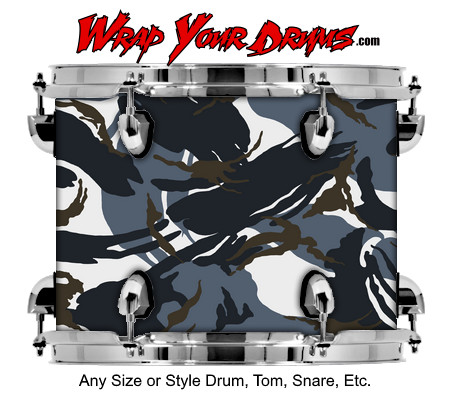 Buy Drum Wrap Camo Rock 1 Drum Wrap