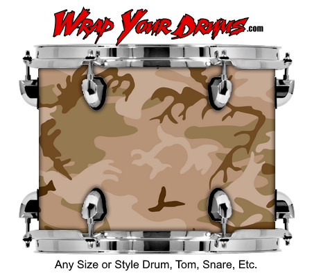 Buy Drum Wrap Camo Tan 1 Drum Wrap
