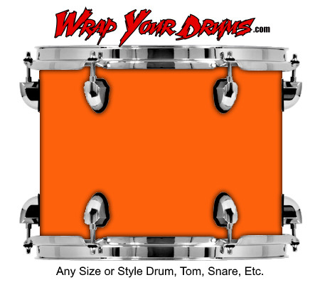 Buy Drum Wrap Colors Orange Drum Wrap