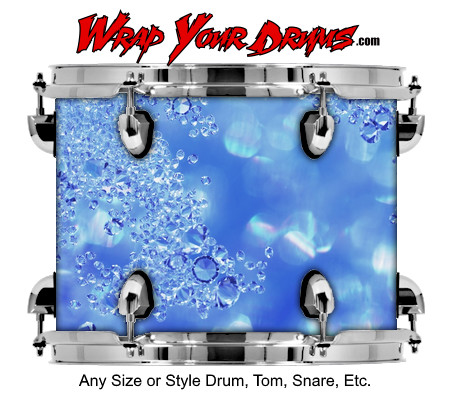 Buy Drum Wrap Crystal Blue Drum Wrap