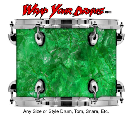 Buy Drum Wrap Crystal Emerald Drum Wrap