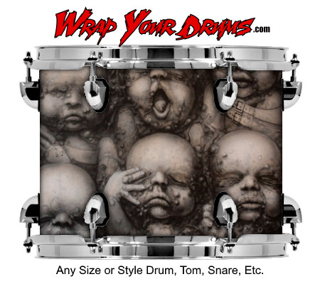 Buy Drum Wrap Biomechanical Babies Drum Wrap
