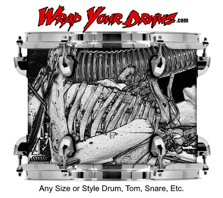 Buy Drum Wrap Biomechanical Man Drum Wrap