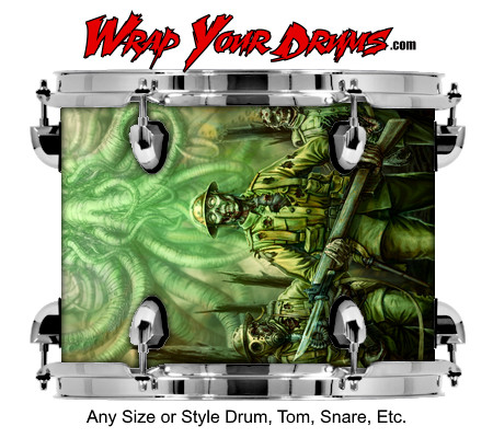 Buy Drum Wrap Cthulhu Army Drum Wrap