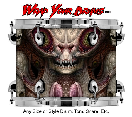 Buy Drum Wrap Dark Shadows Alien Drum Wrap