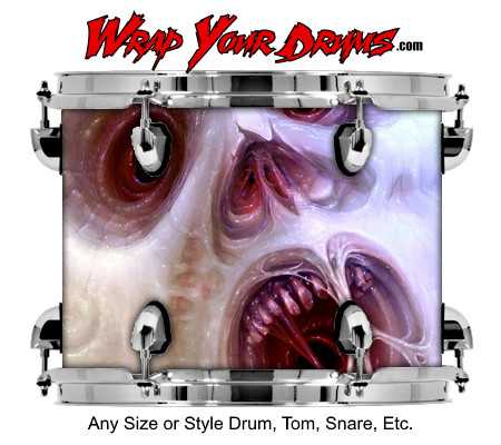Buy Drum Wrap Dark Shadows Face Drum Wrap