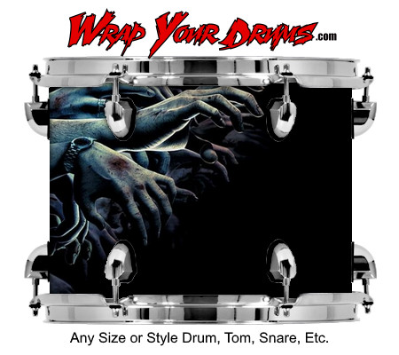 Buy Drum Wrap Dark Shadows Hands Drum Wrap