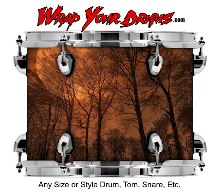 Buy Drum Wrap Dark Shadows Night Drum Wrap