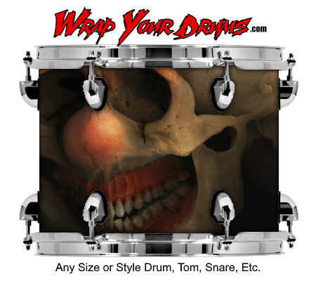 Buy Drum Wrap Evil Clown Drum Wrap
