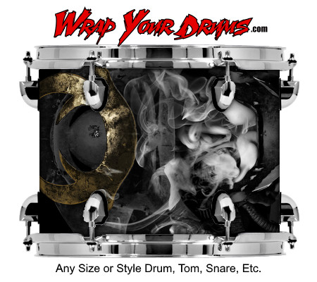 Buy Drum Wrap Evil Mask Drum Wrap