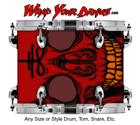 Buy Drum Wrap Evil Red Drum Wrap