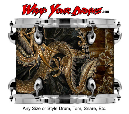 Buy Drum Wrap Exotic Asiandragon Drum Wrap