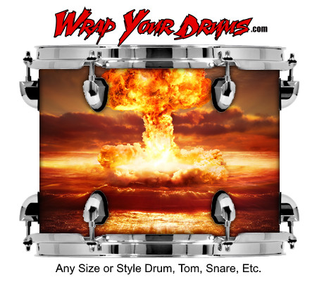 Buy Drum Wrap Fire Atomic Drum Wrap