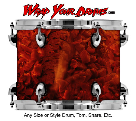 Buy Drum Wrap Fire Cloud Drum Wrap
