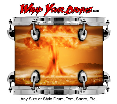 Buy Drum Wrap Fire Nuclear Drum Wrap