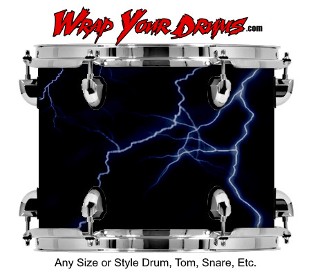 Buy Drum Wrap Lightning Blue Drum Wrap