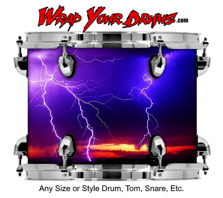 Buy Drum Wrap Lightning Colors Drum Wrap