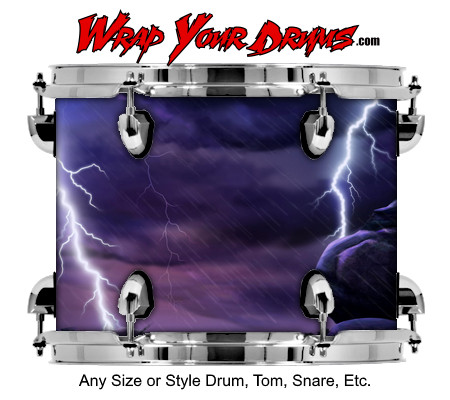 Buy Drum Wrap Lightning Fantasy Drum Wrap