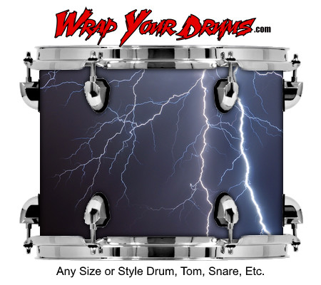Buy Drum Wrap Lightning Haze Drum Wrap
