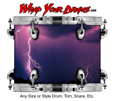 Buy Drum Wrap Lightning Night Drum Wrap