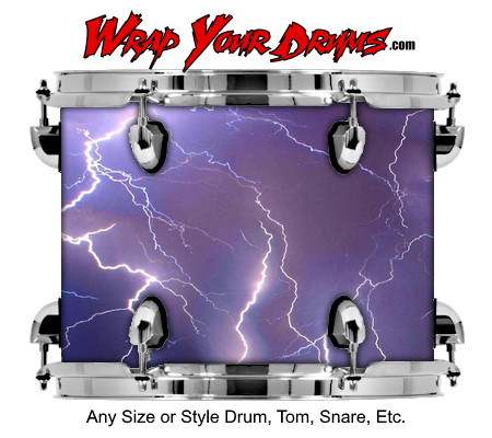 Buy Drum Wrap Lightning Sky Drum Wrap