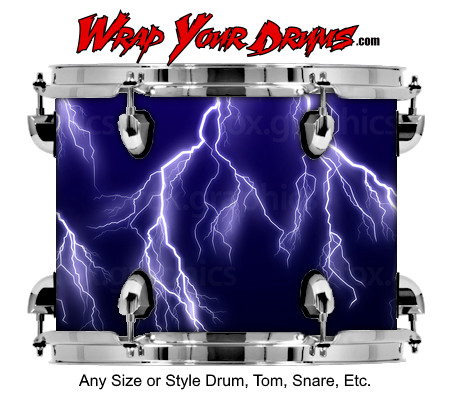 Buy Drum Wrap Lightning Vector Drum Wrap