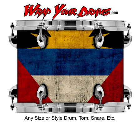 Buy Drum Wrap Flag Antigua Drum Wrap