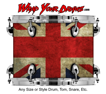 Buy Drum Wrap Flag Brit Drum Wrap