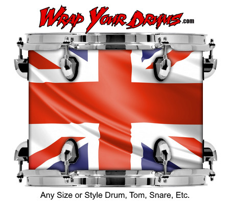 Buy Drum Wrap Flag British Drum Wrap