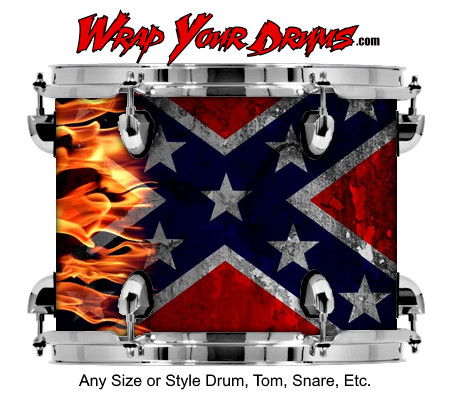 Buy Drum Wrap Flag Burning Drum Wrap