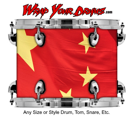 Buy Drum Wrap Flag China Drum Wrap