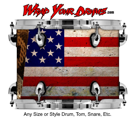Buy Drum Wrap Flag Cobra Drum Wrap
