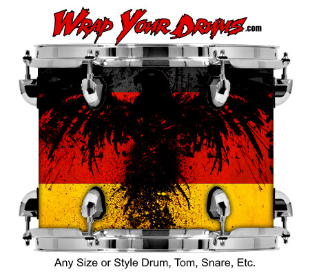Buy Drum Wrap Flag German Bird Drum Wrap