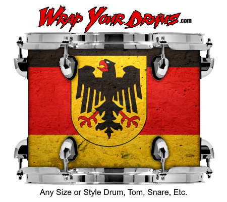 Buy Drum Wrap Flag Germany Grunge Drum Wrap