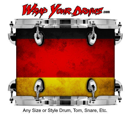 Buy Drum Wrap Flag Germany Drum Wrap