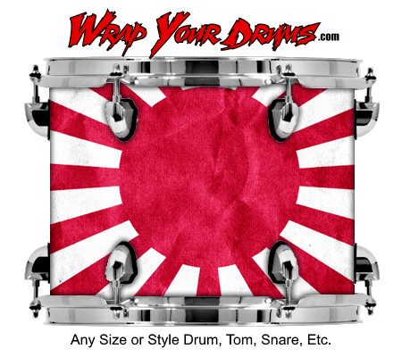 Buy Drum Wrap Flag Japanese Grunge Drum Wrap