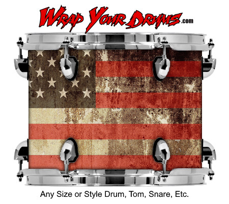 Buy Drum Wrap Flag Rough Drum Wrap