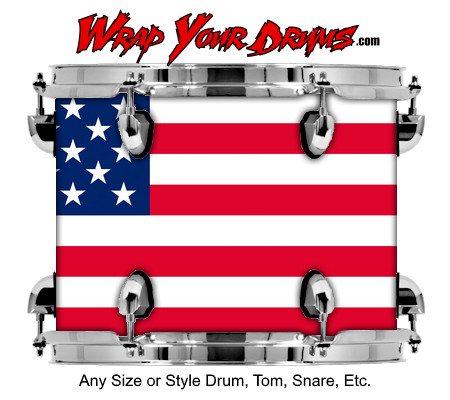 Buy Drum Wrap Flag Standard Drum Wrap