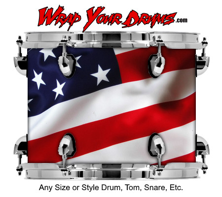 Buy Drum Wrap Flag Tilt Drum Wrap