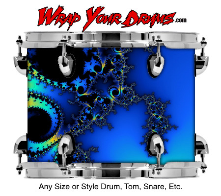 Buy Drum Wrap Fractal Wave Drum Wrap