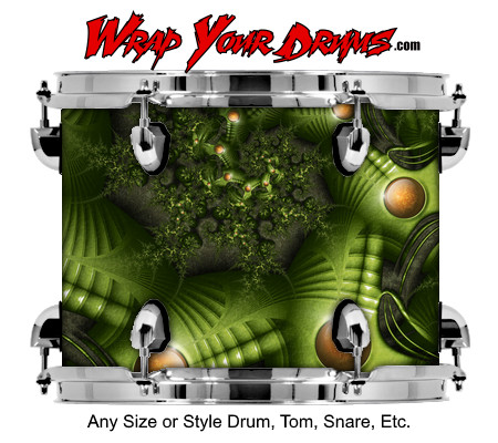 Buy Drum Wrap Jfractal Aliens Drum Wrap
