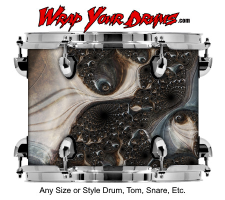Buy Drum Wrap Jfractal Blues Drum Wrap