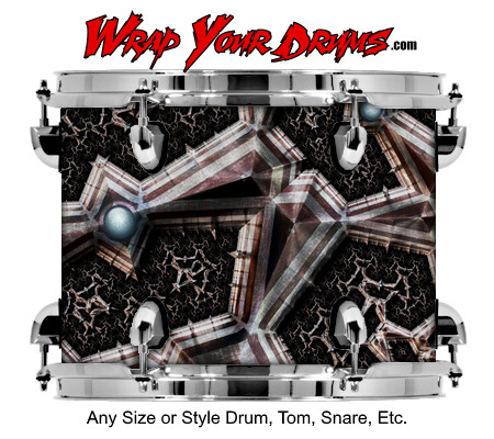 Buy Drum Wrap Jfractal Skeletons Drum Wrap