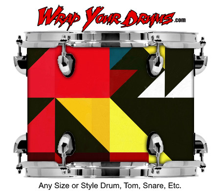 Buy Drum Wrap Geometric Artlim Drum Wrap