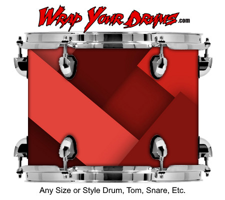 Buy Drum Wrap Geometric Blocks Drum Wrap