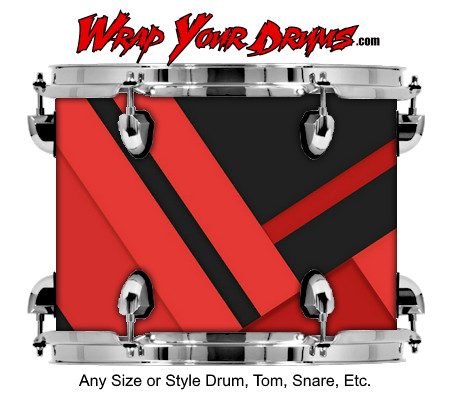 Buy Drum Wrap Geometric Blood Drum Wrap